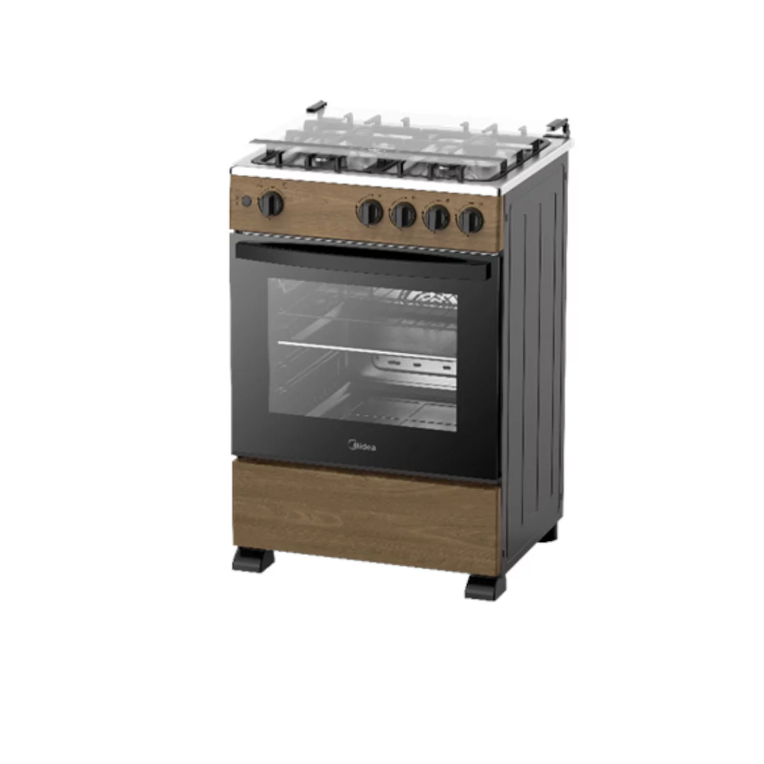 MIDEA GAZINIERE 4 FEUX WOOD-BOIS 60*60 XPRESS GRIL